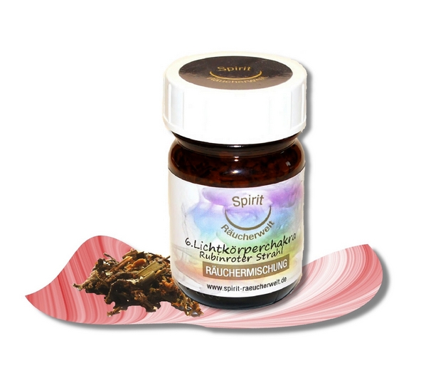6. Lichtkörperchakra rubinroter Strahl - Räuchermischung