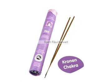 Frieden - Kronenchakra - ayurvedische Räucherstäbchen -  Aromandise 100% naturrein