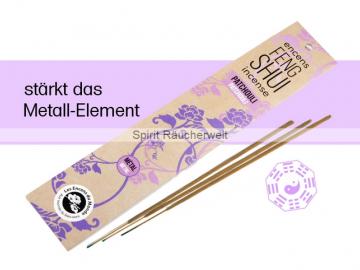 Metall - Patchouli  | Feng Shui Räucherstäbchen von Aromandise