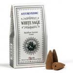 Ayurvedic Weißer Salbei Rückfluss - Backflow Räucherkegel