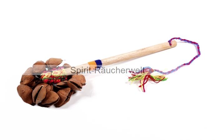 Samenschalenrassel mit Stiel